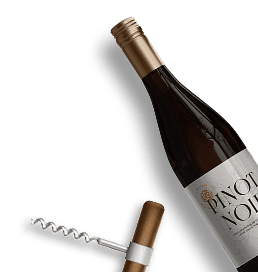 Botella de vino Pinot Noir